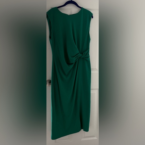 Donna Karan Emerald Green Midi Dress - Picture 4 of 9